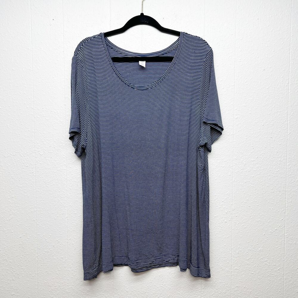 Old Navy Luxe Striped Top Womens XXL Capsule Soft Stretch Minimalist Casual